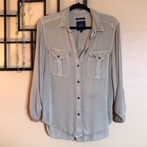 Cute yellow button down